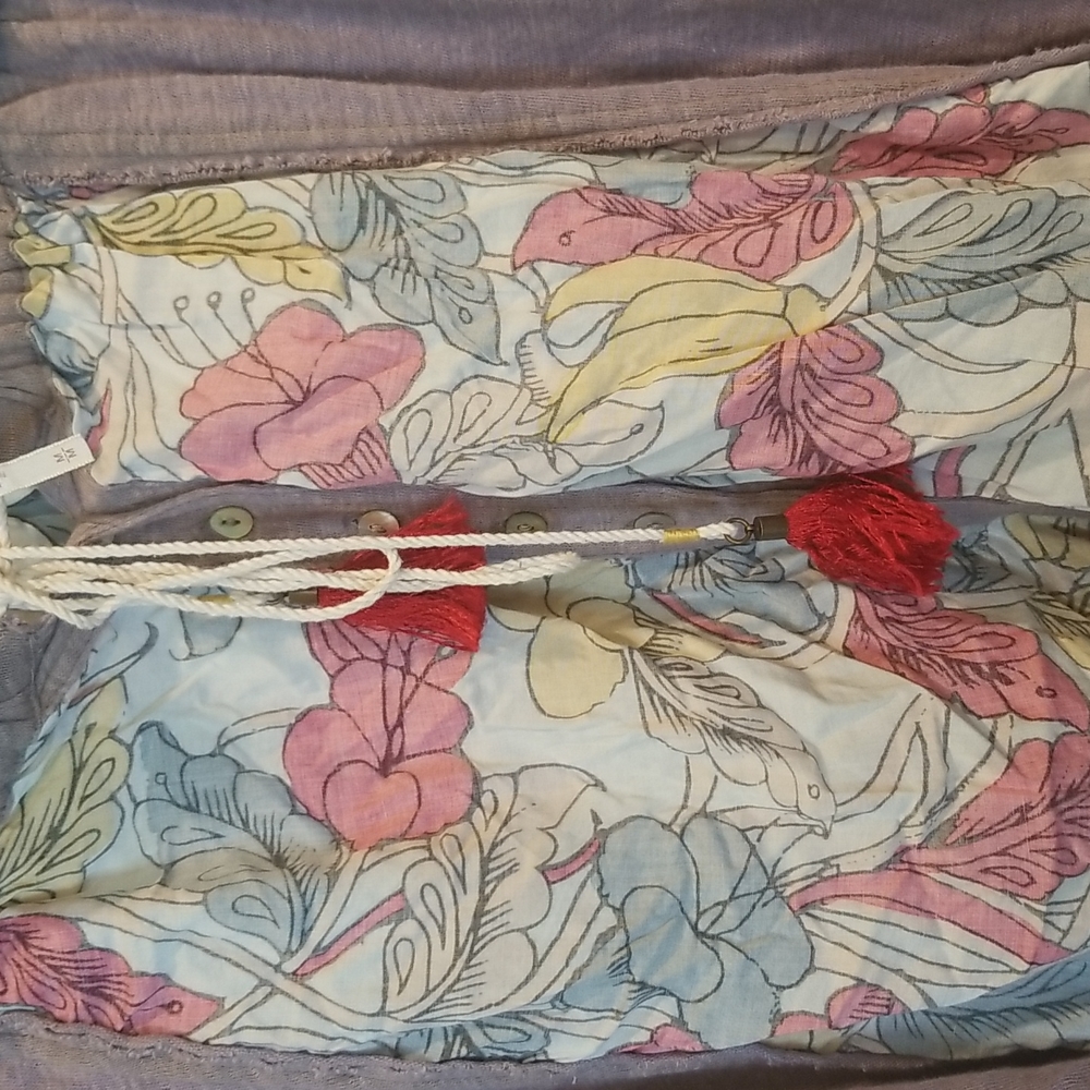 Free People Floral Frayed Hem Mini Skirt, Women's Size M - Picture 4 of 10